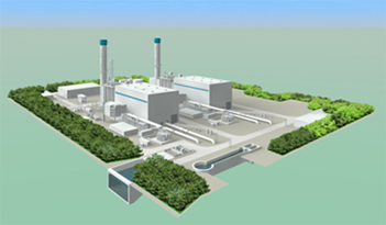 相馬港天然ガス火力発電所(仮称) 完成イメージ鳥瞰図
